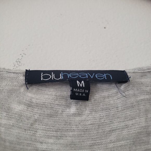 Bluheaven Ruffle Back Top Gray M - Picture 5 of 5